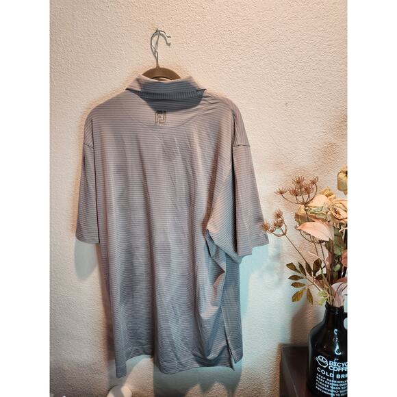 FootJoy Honda Classic Golf Polo Shirt Gray Size Medium Moisture-Wicking - Picture 2 of 7